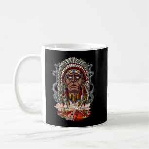 Native American Indian Chief Headdress Coffee Mug