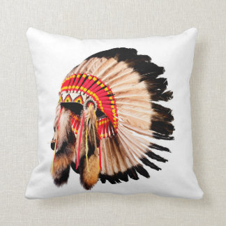 native american indian chief headdress (indian chi cushion