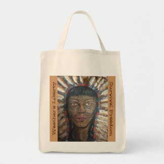 Native American Indian Chief Tote Bag