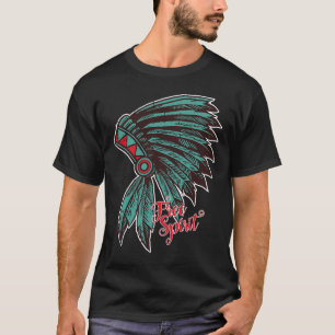 Native American Indian Free Spirit Awesome Hallowe T-Shirt