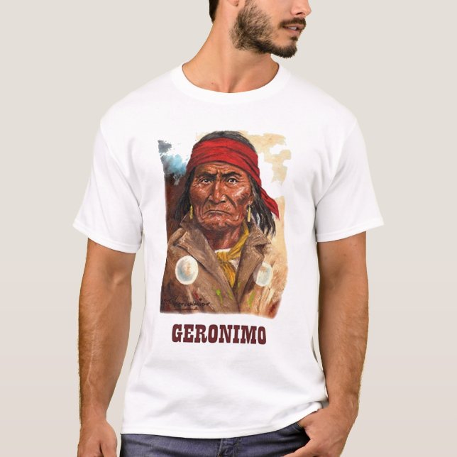Native American Indian Geronimo T-Shirt (Front)