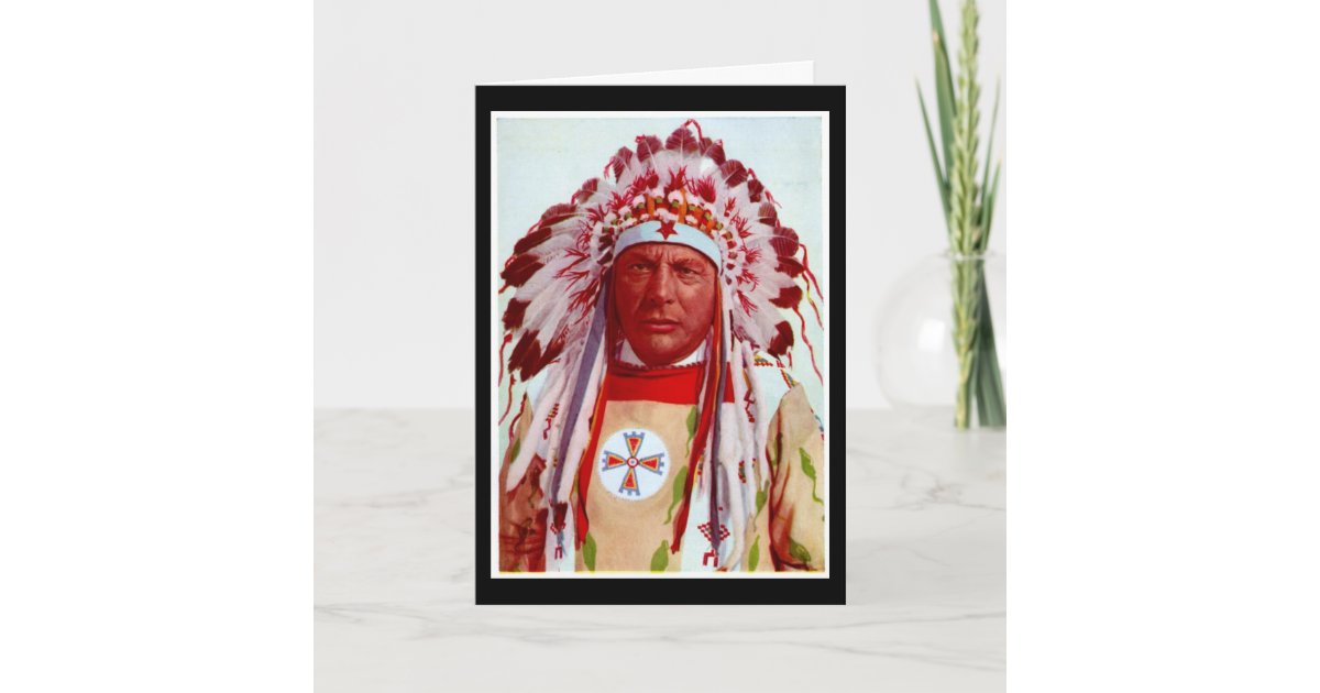 Native American Indian Greeting Card Zazzle