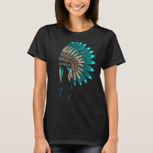 Native American Indian Headdress Costume Jewellery T-Shirt