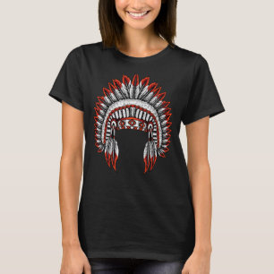 Native American Indian Headdress Costume Jewellery T-Shirt
