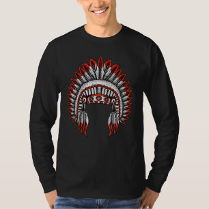 Native American Indian Headdress Costume Jewelry D T-Shirt