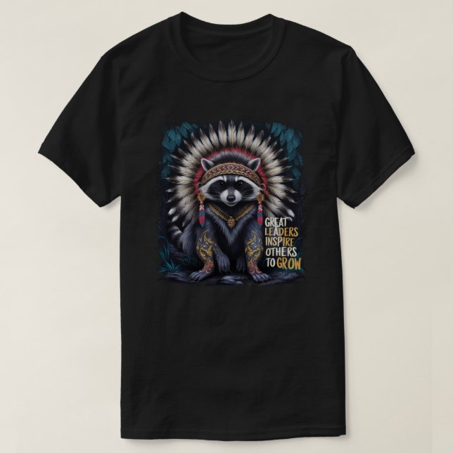 Native American Indian Headdress Graphic T-Shirt (Design Front)