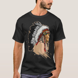 Native American Indian Headdress  T-Shirt