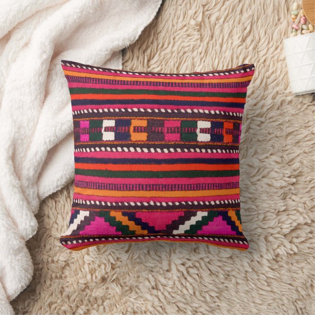 Native American Indian pink texture design Cushion (Blanket)