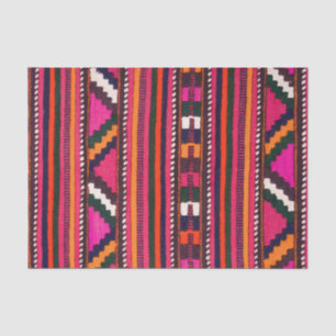 Native American Indian pink texture design Tissue Paper