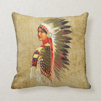 Native American Indian Princess Cushion