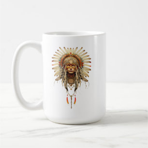 Native American Indian Reservation feather tribe Coffee Mug