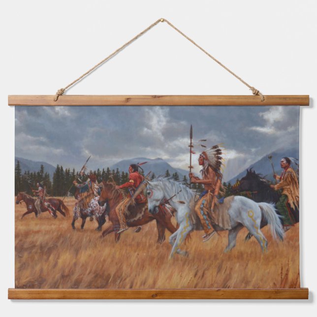 Native American Indian Southwest Art Wall Hanging Tapestry (Front)