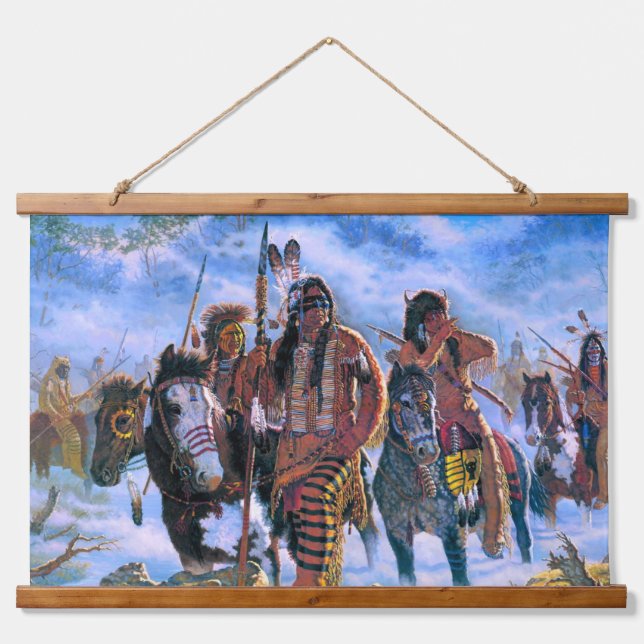 Native American Indian Southwest Art Wall Hanging Tapestry (Front)
