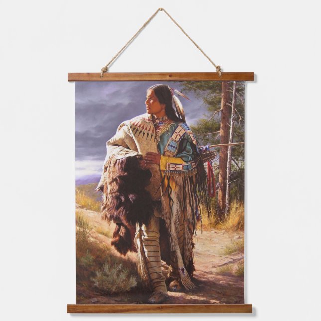 Native American Indian Southwest Art Wall Hanging Tapestry (Front)