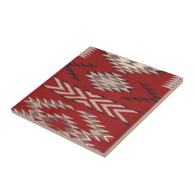 Native American Indian Southwest  Ceramic Tile (Side)