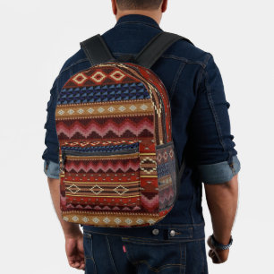 Native American Indian Southwest Colorful Pattern  Printed Backpack