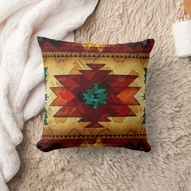 Native American Indian Southwest Pattern Cushion (Blanket)