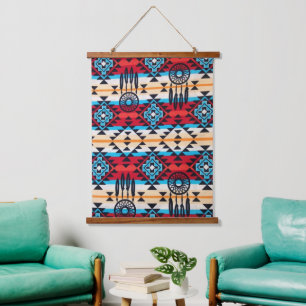 Native American Indian Southwest Pattern Hanging Tapestry