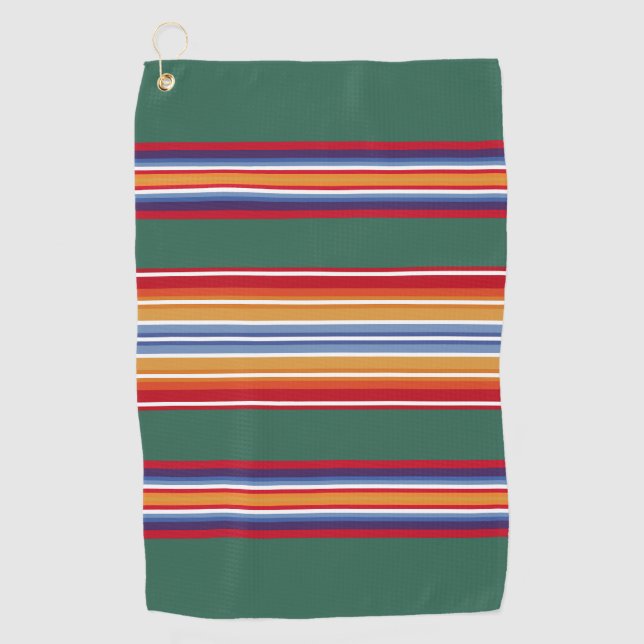 native american indian traditional textile motifs  golf towel (Front)