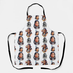 Native American Indian Tribe Pattern Design Apron