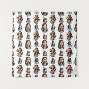 Native American Indian Tribe Pattern Design Tapestry