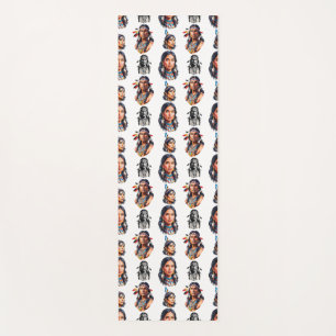 Native American Indian Tribe Pattern Design Yoga Mat