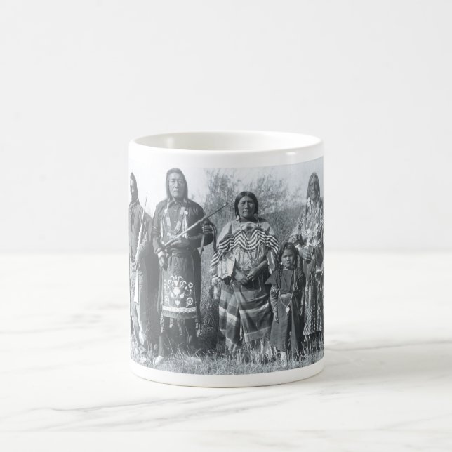 Native American Indian Vintage Portrait Coffee Mug (Center)