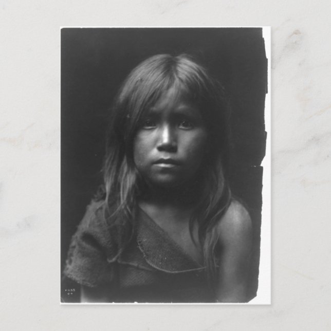 Native American Indian Vintage Portrait Postcard (Front)