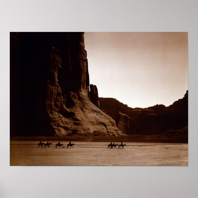 Native American Indian Vintage Portrait Poster (Front)