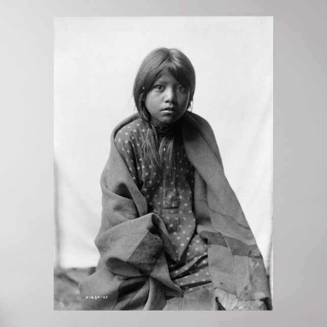 Native American Indian Vintage Portrait Poster (Front)