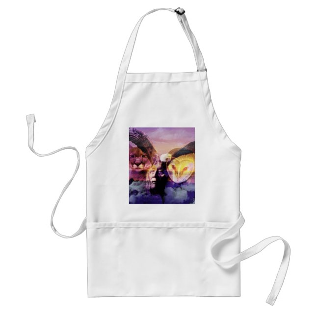 Native American Indian Warrior Standard Apron (Front)