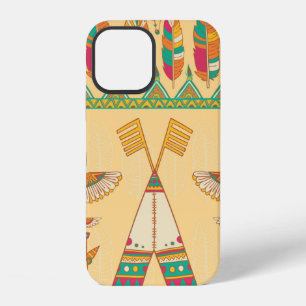 Native american indigenous ornamental seamless pat iPhone 12 case