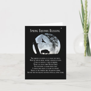 Native American Inspired Spring Equinox Blessings Card