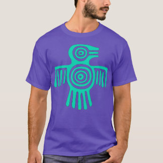 Native American Inspired Thunderbird Turquoise  T-Shirt