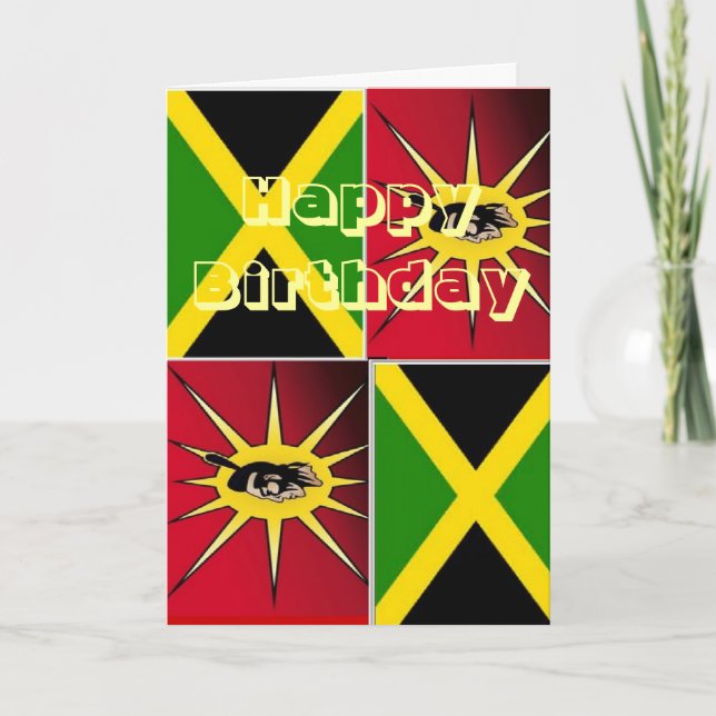 Native american-Jamaican Card (Front)