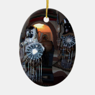 Native American Kachina Dolls Ceramic Tree Decoration