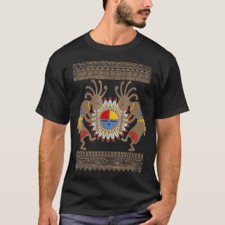 Native American Kachina Kokopelli Musicans 2 T-Shirt