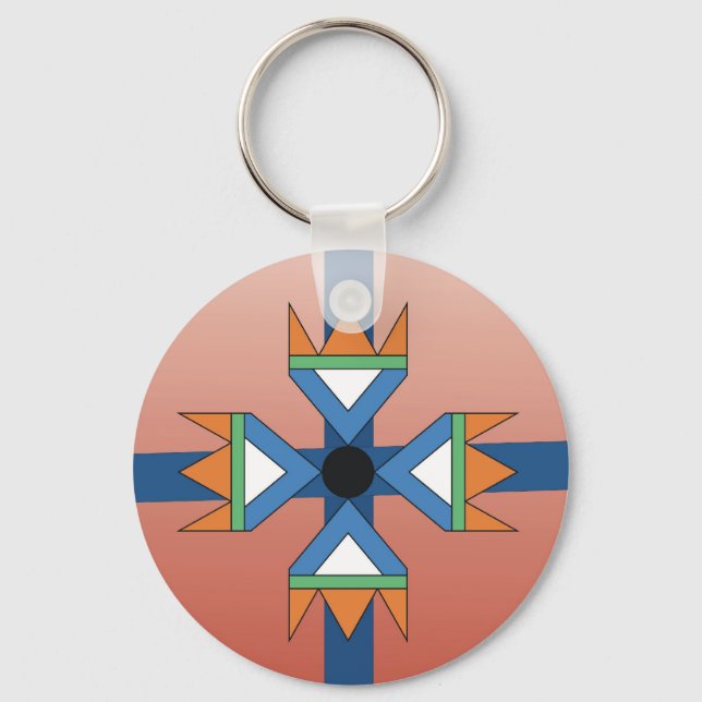 Native american keychain, key ring (Front)