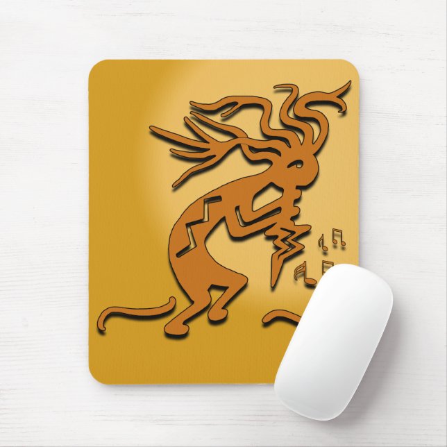 Native American Kokopelli Musical Merrymaker Mouse Pad (With Mouse)