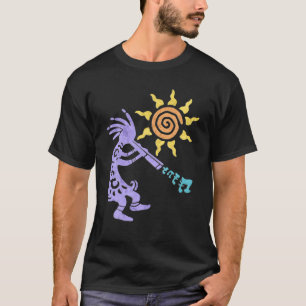 Native American Kokopelli Musican With Flute 1 Fan T-Shirt