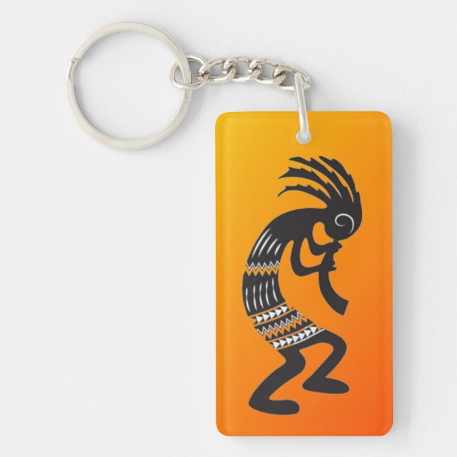 Native American Kokopelli Symbol Keychain (Front)