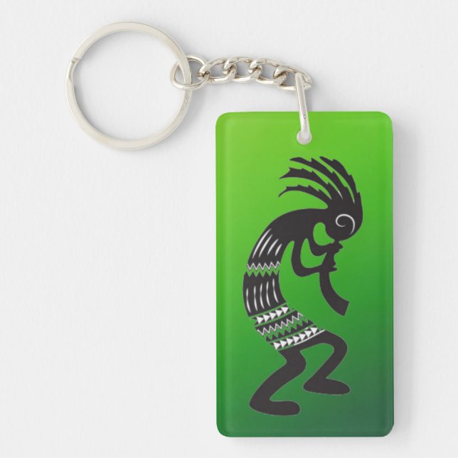 Native American Kokopelli Symbol Keychain (Front)