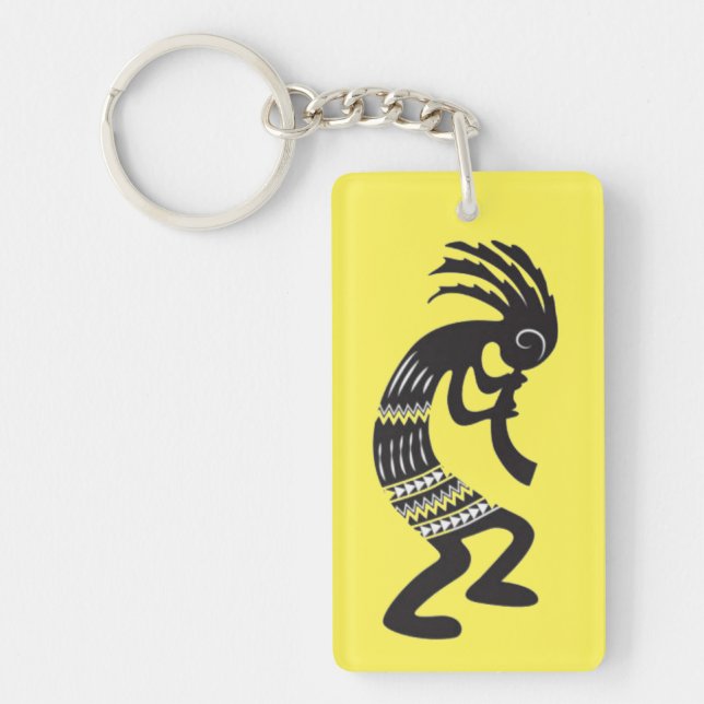 Native American Kokopelli Symbol Keychain (Front)