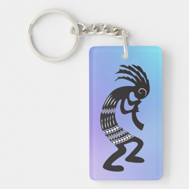 Native American Kokopelli Symbol Keychain (Front)