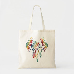 Native American Kokopelli Whale Dreamcatcher 1 Tote Bag