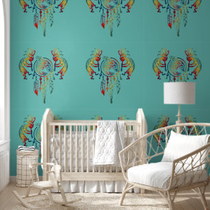 Native American Kokopelli Whale Dreamcatcher 1 Wallpaper
