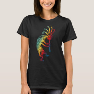 Native American Kokopelli with Ornaments Gradients T-Shirt