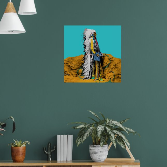 Native American Lakota Sioux Poster (Living Room 1)