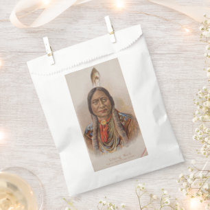 Native American: Lakota Sitting Bull, Smoking Ad Favour Bag