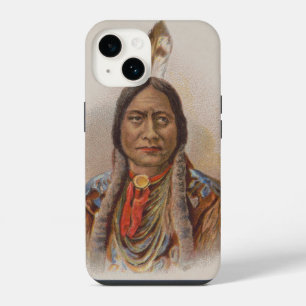 Native American: Lakota Sitting Bull, Smoking Ad iPhone 14 Case